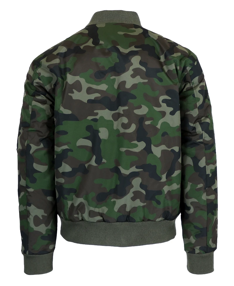 Spire By Galaxy Men's Oversized Heavyweight Ma-1 Bomber Flight Jacket