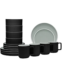 Noritake ColorTrio Stax 16 Pc. Dinnerware Set, Service for 4