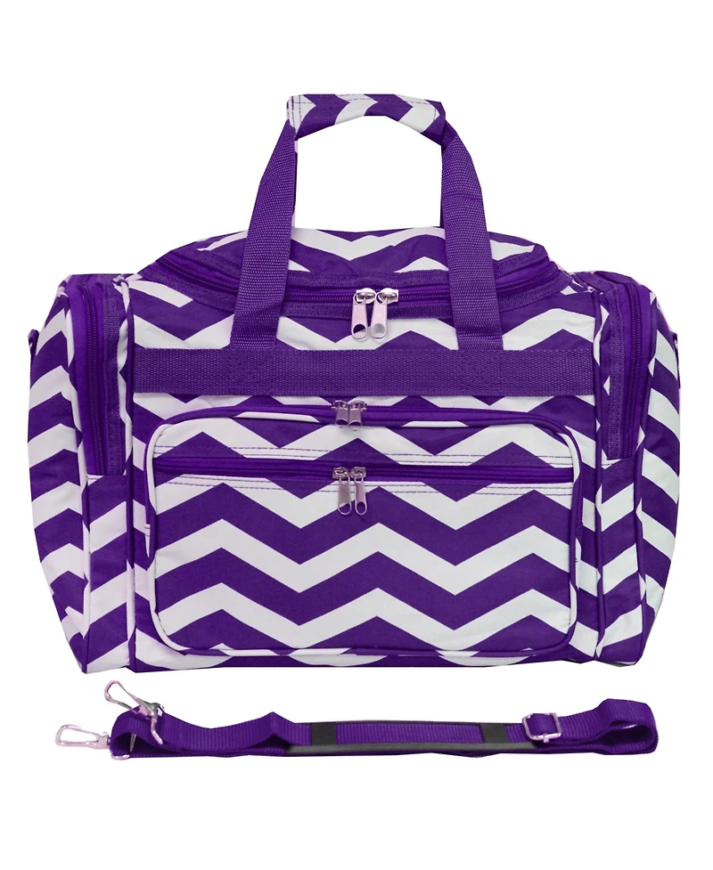 World Traveler Chevron 16-Inch Gym Bag Duffle