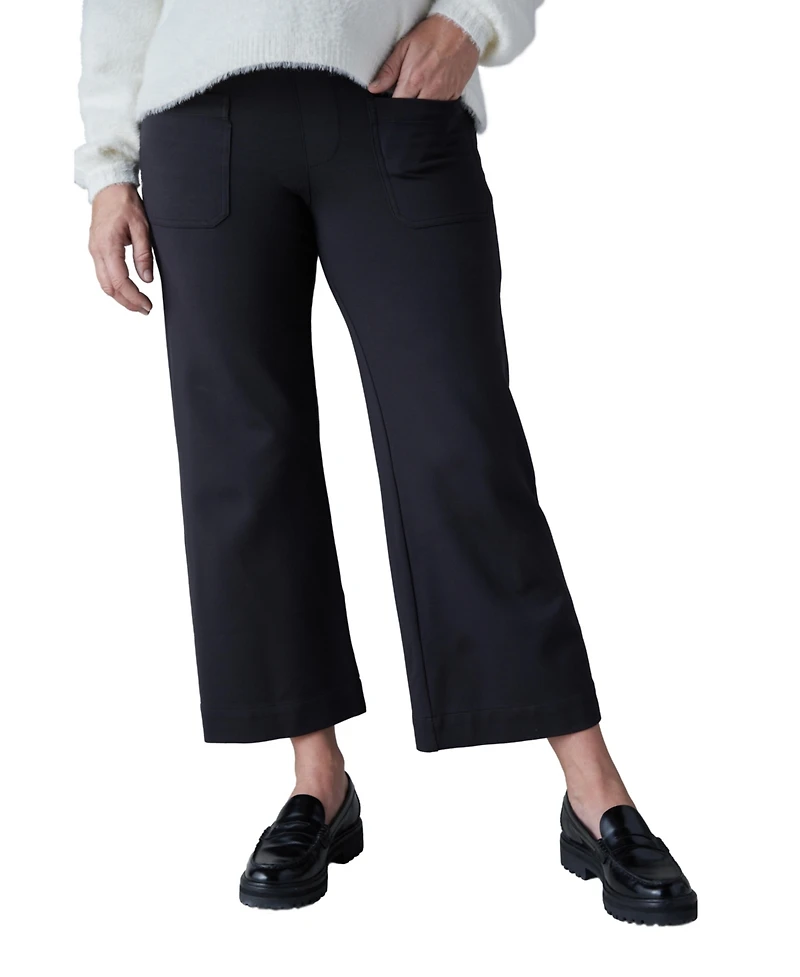 Ingrid + Isabel Maternity Wide Leg Ponte Pant