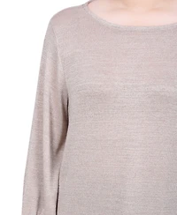 Ny Collection Petite Long Sleeve Tunic Top