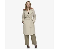 Andrew Marc Women's Evesham Mixed Media Insulated Trench Coat