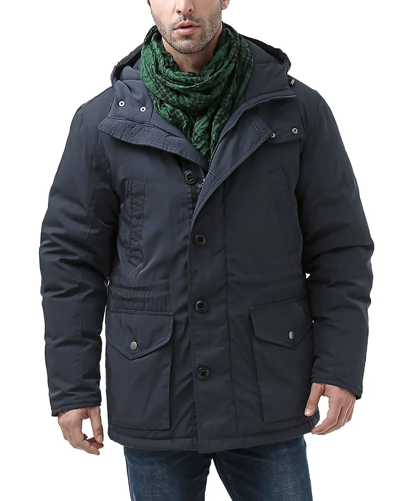 Moderm Men Hooded Down Parka Coat