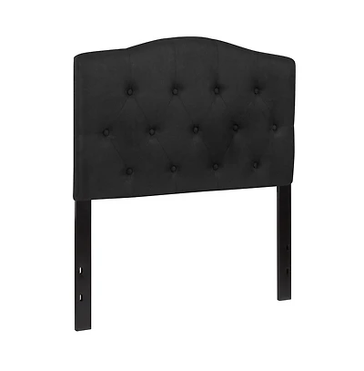Arched Twin Button Tufted Upholstered Headboard