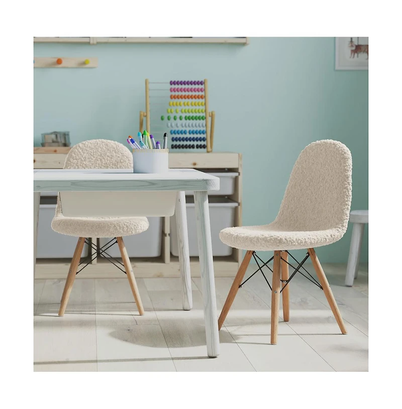 Set Of 2 Children'S Lyon Accent Chairs, Modern Chair For Bedroom, Entryway, And Living Room