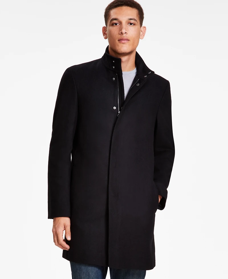 Calvin Klein Men's Mayden Slim-Fit Wool Blend Overcoat
