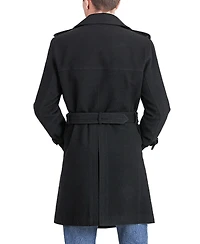 Landing Leathers Men Jake Wool Blend Trench Coat