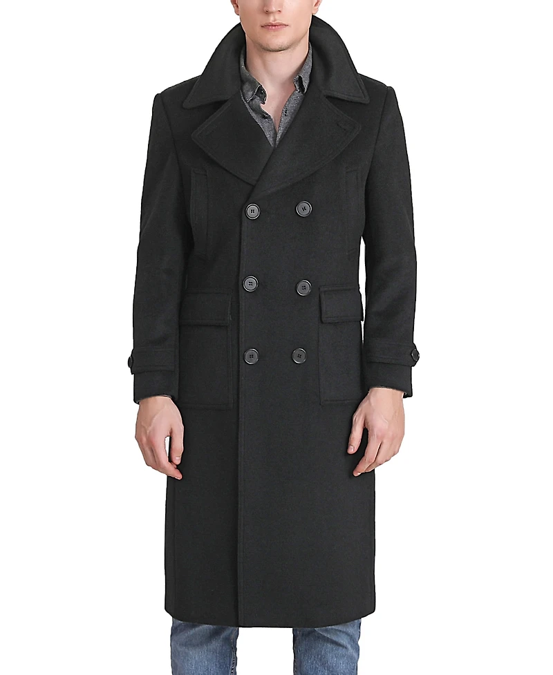 Landing Leathers Men Peter Wool Blend Long Walker Coat