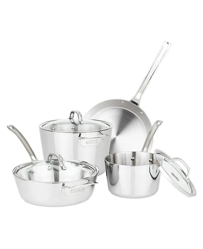 Viking Contemporary Stainless Steel 7-Piece Cookware Set