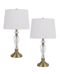 25" Height Metal Table Lamp Set