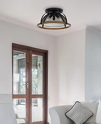 Longmont 7.25" Height Metal Semi Flush Mount