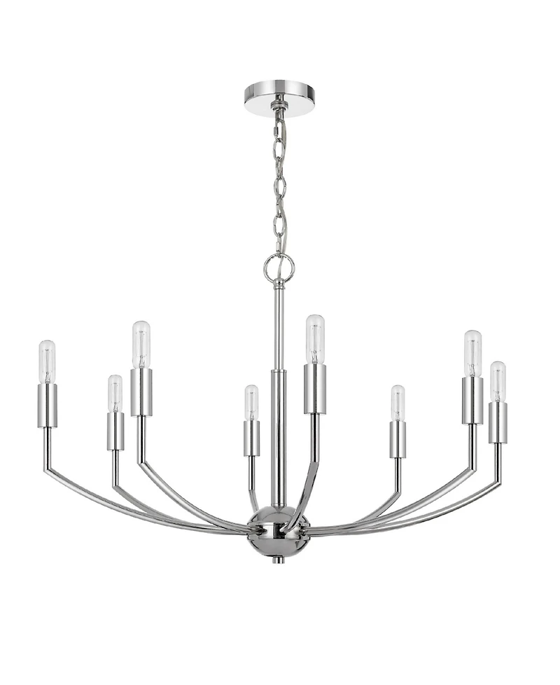 Maxton 8 Light 19" Height Metal Chandelier
