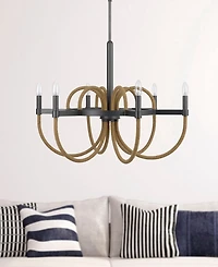Rowland 6 Light 31" Height Metal Chandelier