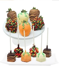 Chocolate Covered Company Fall Belgian Chocolate Covered Strawberries and Mini Cheesecake Pops, 12 Pieces