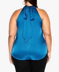 City Chic Plus Shine Halter Top