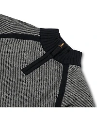 Hope & Henry Boys Organic Long Sleeve Half Zip Raglan Contrast Sweater