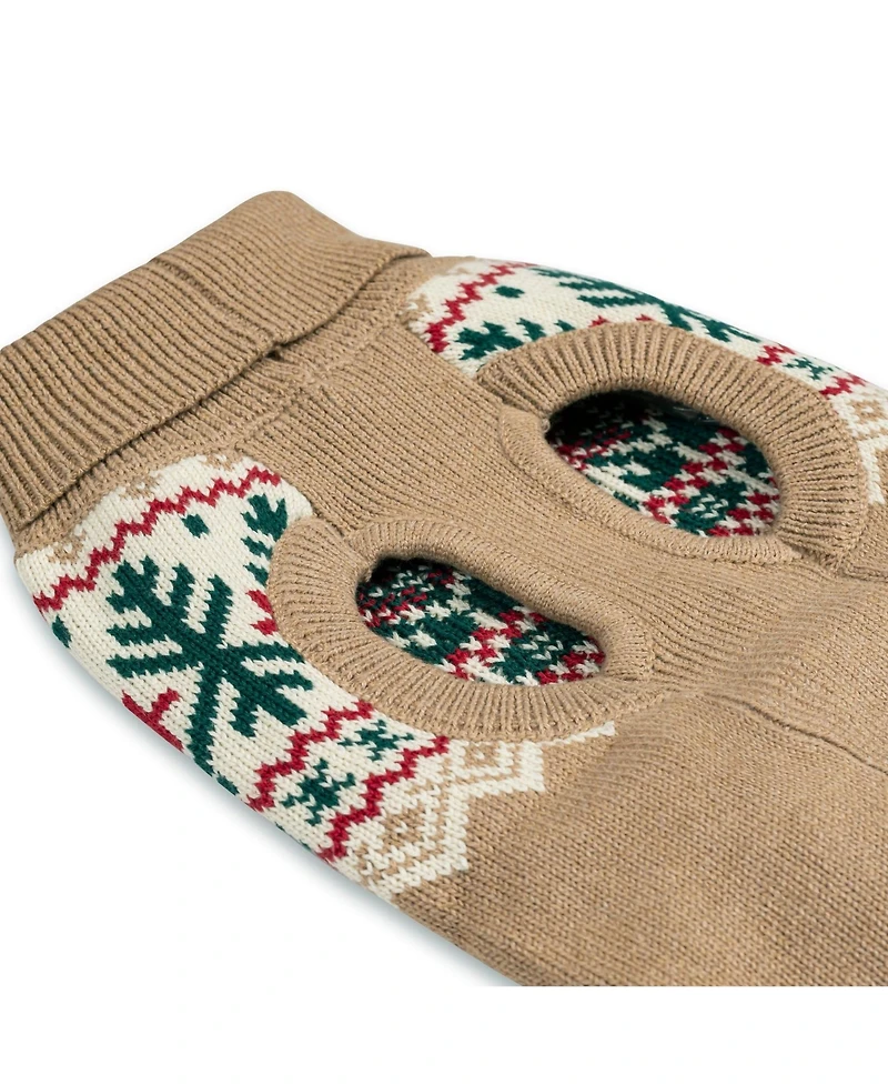 Hope & Henry Fair Isle Dog Sweater