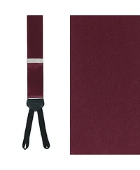 Trafalgar Men's Sutton Solid Color Silk Formal Suspenders | Y-Back, Adjustable Braces