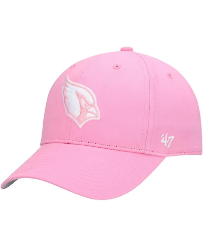 Girls Youth '47 Brand Pink Arizona Cardinals Rose Mvp Adjustable Hat