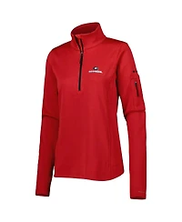 Women's Columbia Red Georgia Bulldogs Park View Omni-Wick Half-Zip Top