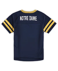 Preschool Boys and Girls Navy, Gold Notre Dame Fighting Irish Red Zone Jersey and Pants Set