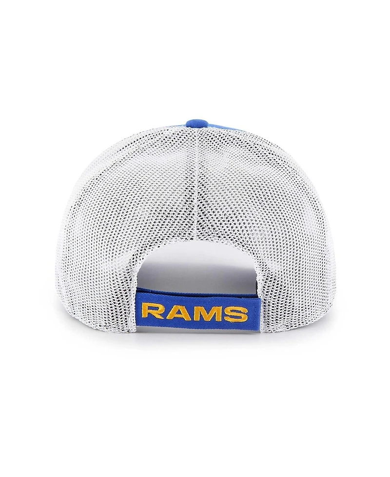 Men's '47 Brand Royal, White Los Angeles Rams Drifter Adjustable Trucker Hat