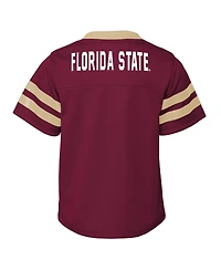 Toddler Boys and Girls Garnet Florida State Seminoles Two-Piece Red Zone Jersey Pants Set