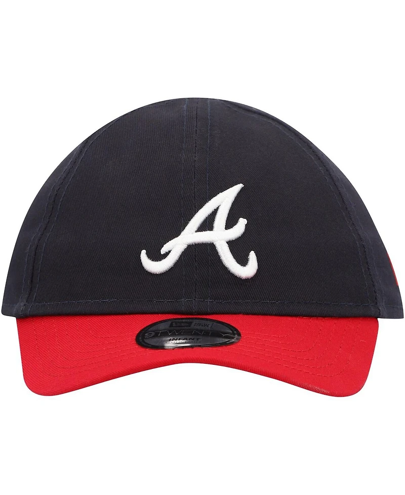 Infant Boys and Girls New Era Navy Atlanta Braves Team Color My First 9TWENTY Flex Hat
