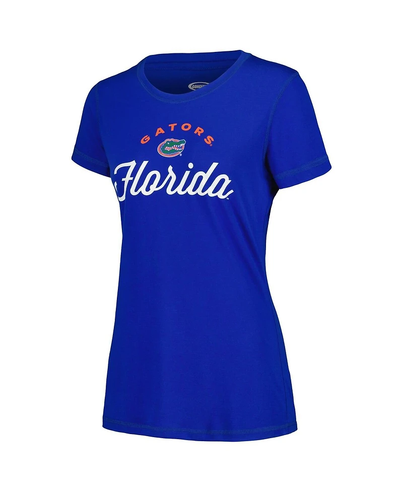 Women's Concepts Sport Royal, Orange Florida Gators Arctic T-shirt and Flannel Pants Sleep Set
