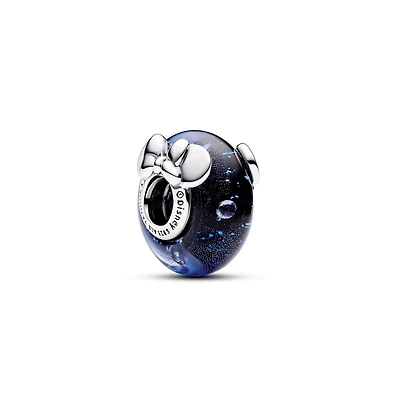 Pandora Disney Sterling Silver Mickey Mouse Minnie Mouse Murano Glass Charm
