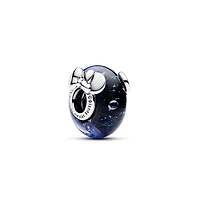 Pandora Disney Sterling Silver Mickey Mouse Minnie Mouse Murano Glass Charm