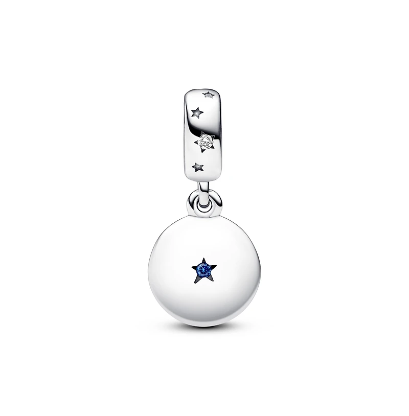Pandora Cubic Zirconia Family Love Double Dangle Charm