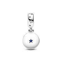 Pandora Cubic Zirconia Family Love Double Dangle Charm