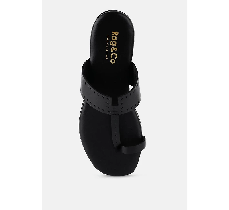 Mila Womens Toe Ring Thong Slip On flats