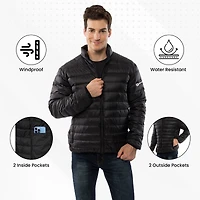 Alpine Swiss Niko Men's Puffer Jacket Warm Down Alternative Insulated Coat | Packable Water-Resistant & Windproof Winter Outerwear with Zipper Pockets