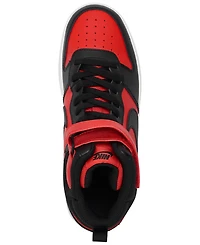 Nike Big Kids Court Borough Mid 2 Adjustable Strap Closure Casual Sneakers from Finish Line