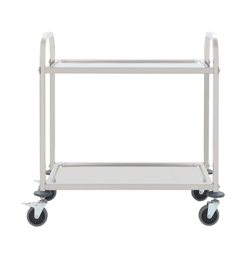 Tier Kitchen Trolley 37.4"x17.7"x32.9" Stainless Steel