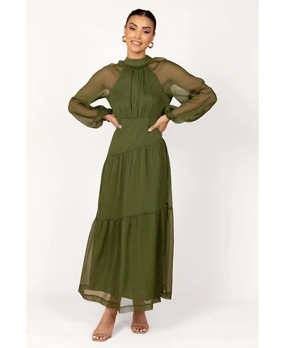 Women's Petal and Pup Julip Sheer Long Sleeve Maxi Dress