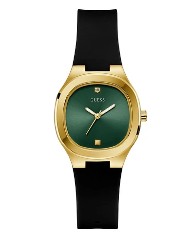 Guess Women's Analog Black Silicone Watch 32mm