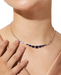 Eliot Danori Silver-Tone Mixed Crystal Statement Necklace, 16" + 2" extender, Created for Macy's