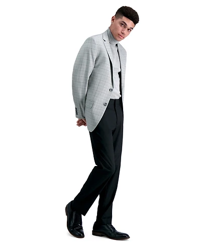 Kenneth Cole Reaction Men's Slim-Fit Shadow Check Dress Pants