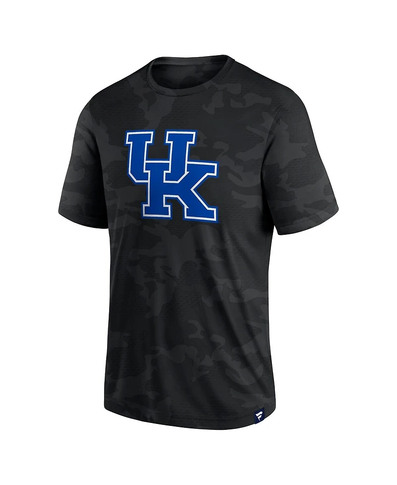 Men's Fanatics Black Kentucky Wildcats Camo Logo T-shirt