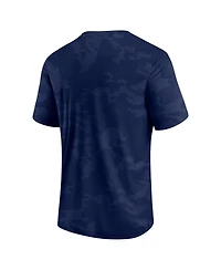Men's Fanatics Navy North Carolina Tar Heels Camo Logo T-shirt