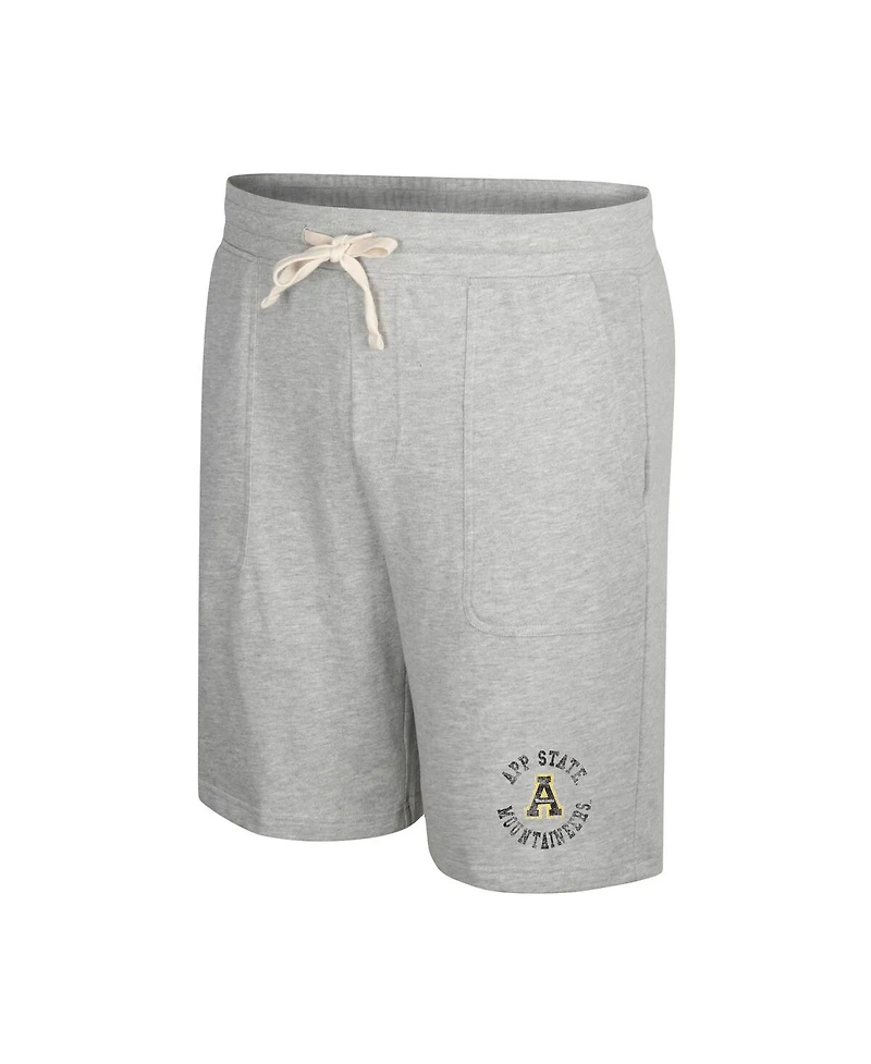 Men's Colosseum Heather Gray Distressed Appalachian State Mountaineers Love To Hear This Terry Shorts