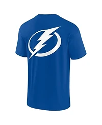 Men's and Women's Fanatics Signature Blue Tampa Bay Lightning Super Soft Short Sleeve T-shirt