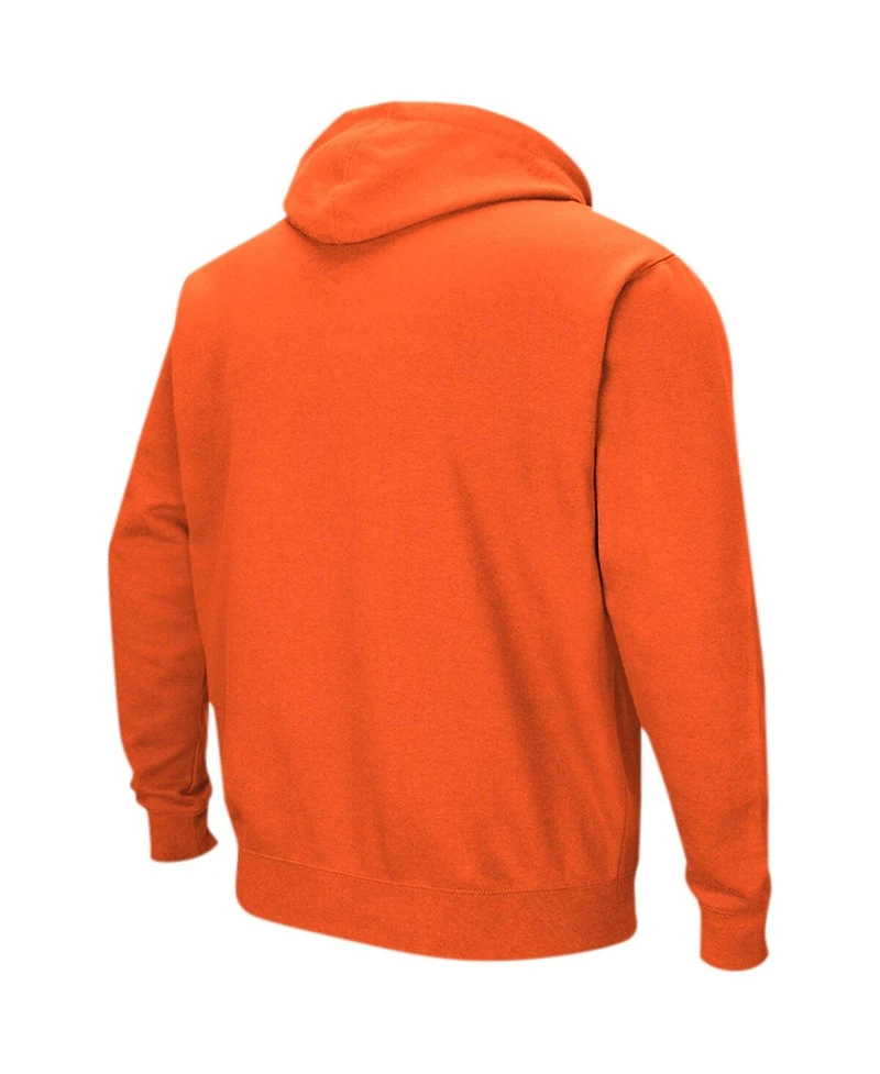 Men's Colosseum Orange Miami Hurricanes Sunrise Pullover Hoodie