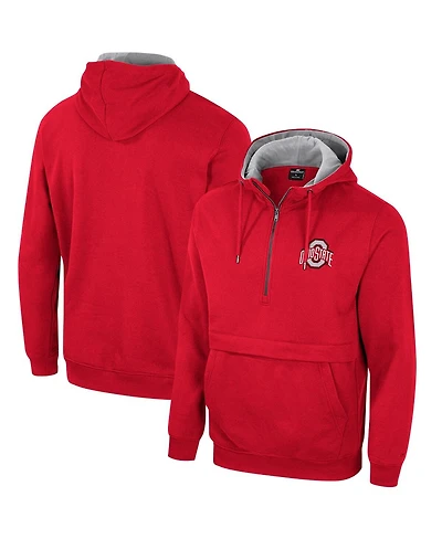 Colosseum Men's Ohio State Buckeyes Half-Zip Hoodie