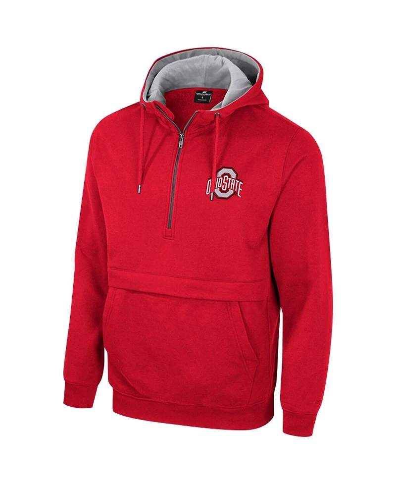 Colosseum Men's Ohio State Buckeyes Half-Zip Hoodie