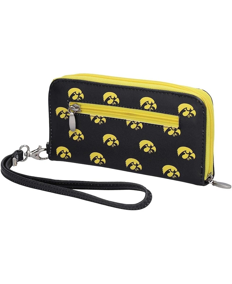 Women's Iowa Hawkeyes Zip-Around Wristlet Wallet