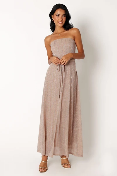 Petal and Pup Womens Farley Strapless Maxi Dress
